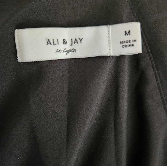 Ali & Jay Women One Sleeve Midi Dress Black/Cloud Lined Medium PROM | EVENT - Picture 7 of 11